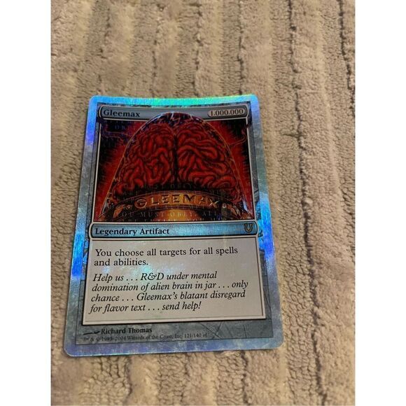MTG Magic The Gathering Gleemax (Alternate Foil) - Unhinged (UNH) Lightly Played - Picture 2 of 5